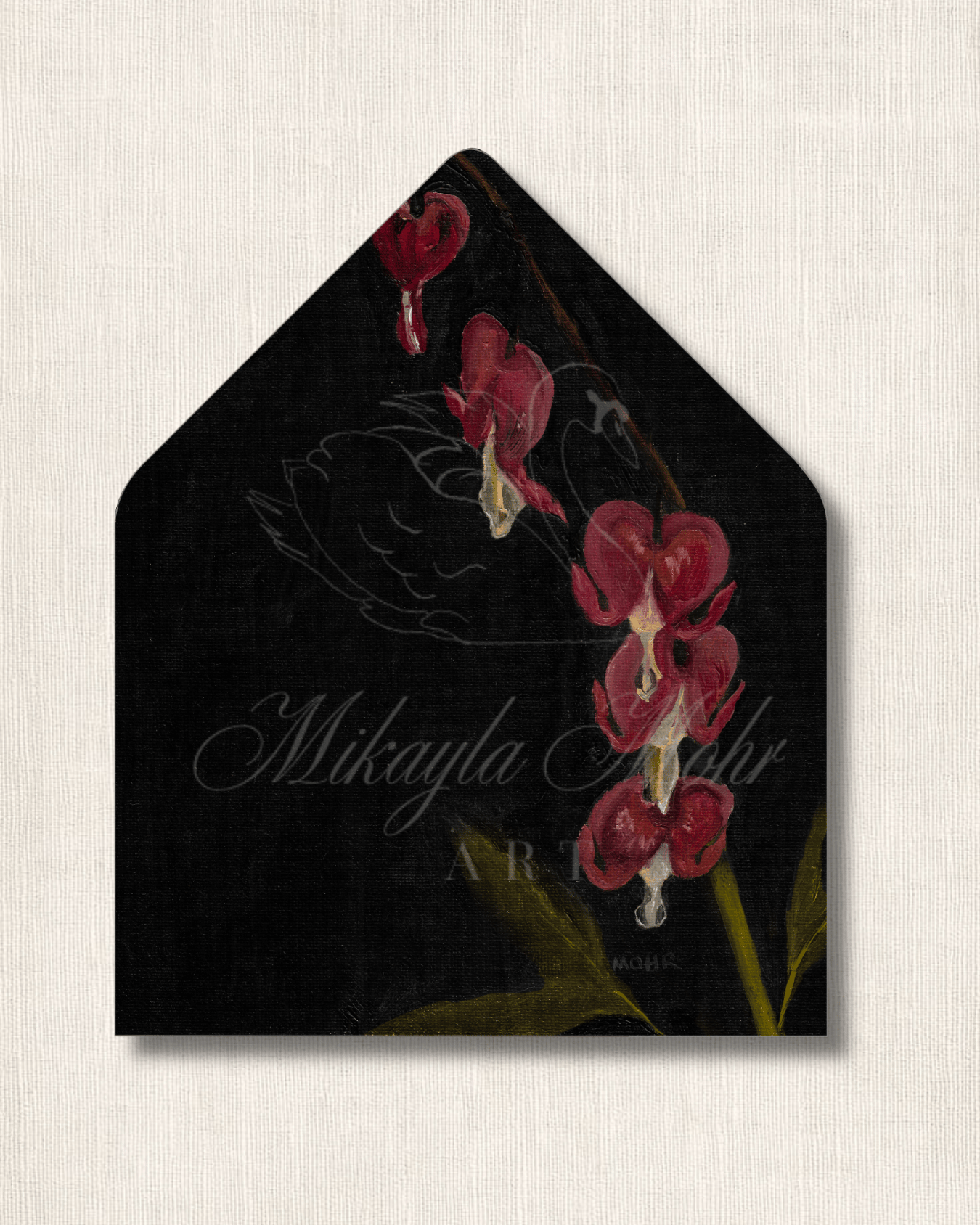 Bleeding Heart | Fine Art Stationery Design License