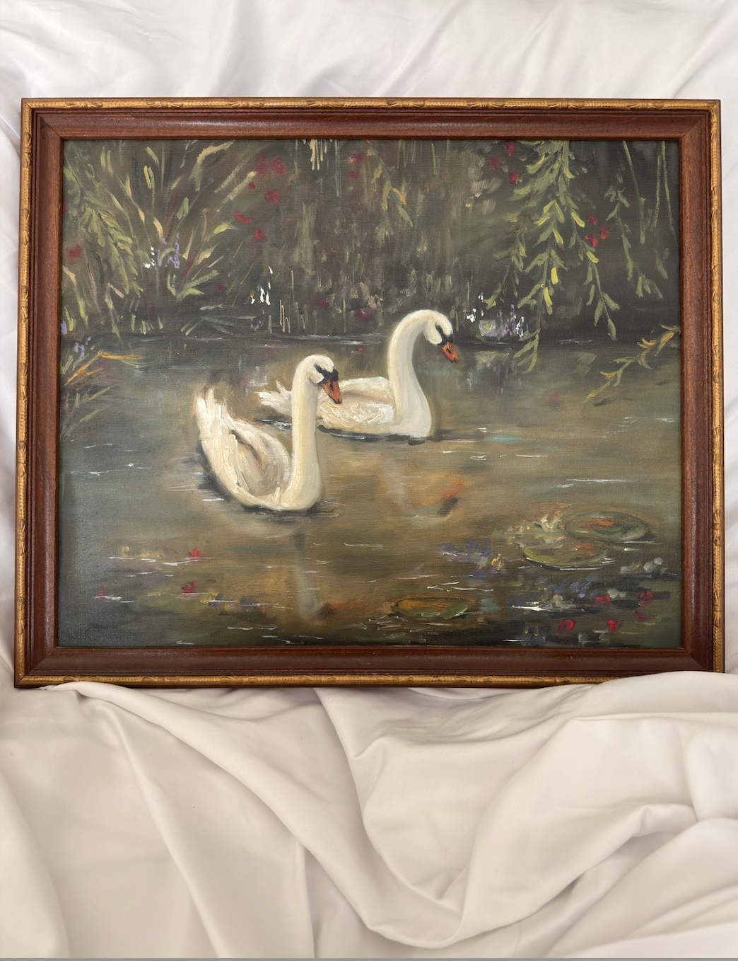 Swans | 15x18 Vintage Frame