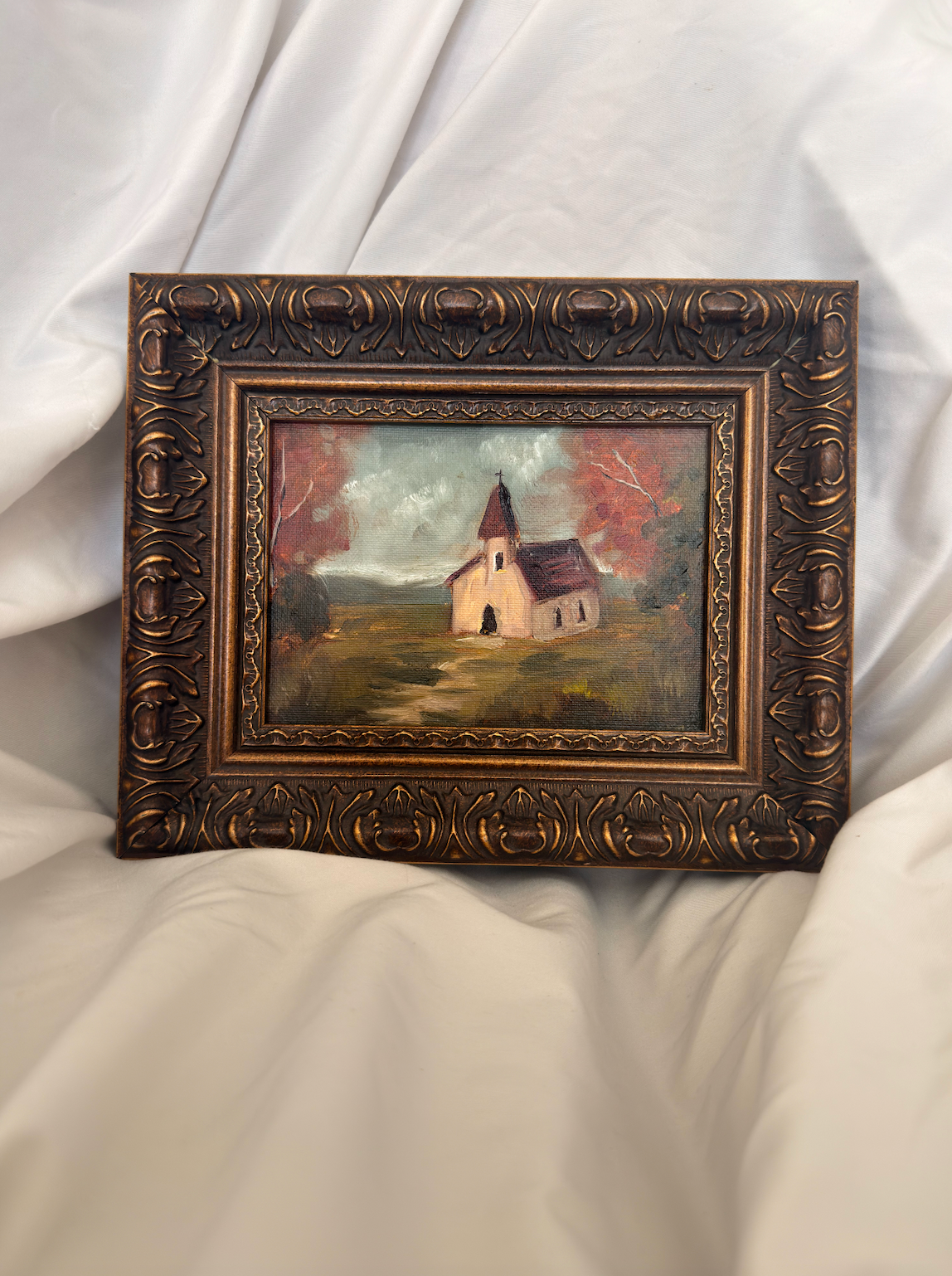 Little White Church | 5x7 Vintage Inspired Frame