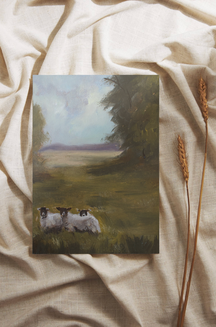 Three Sheep | Limited Edition Giclée Print (5x7)