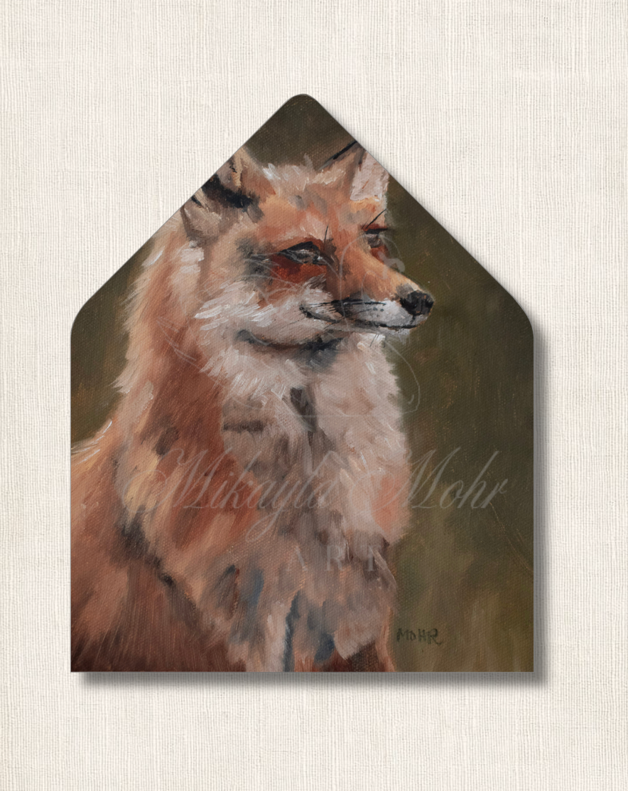 The Fox II | Fine Art Stationery Design License
