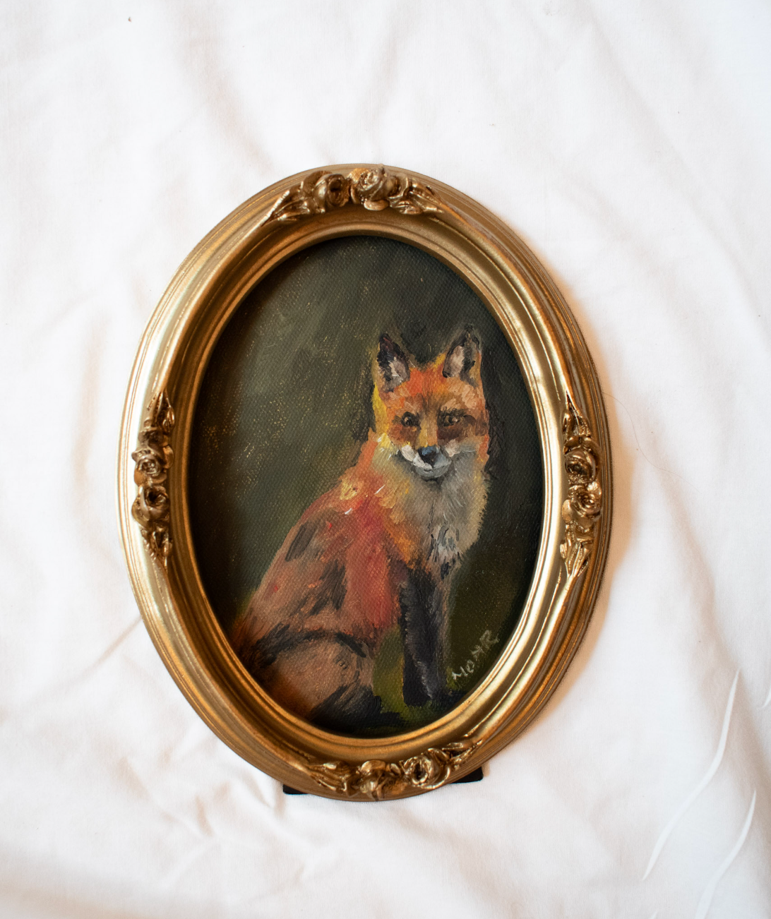 Portrait of a Fox | 5x7 Vintage Inspired Frame