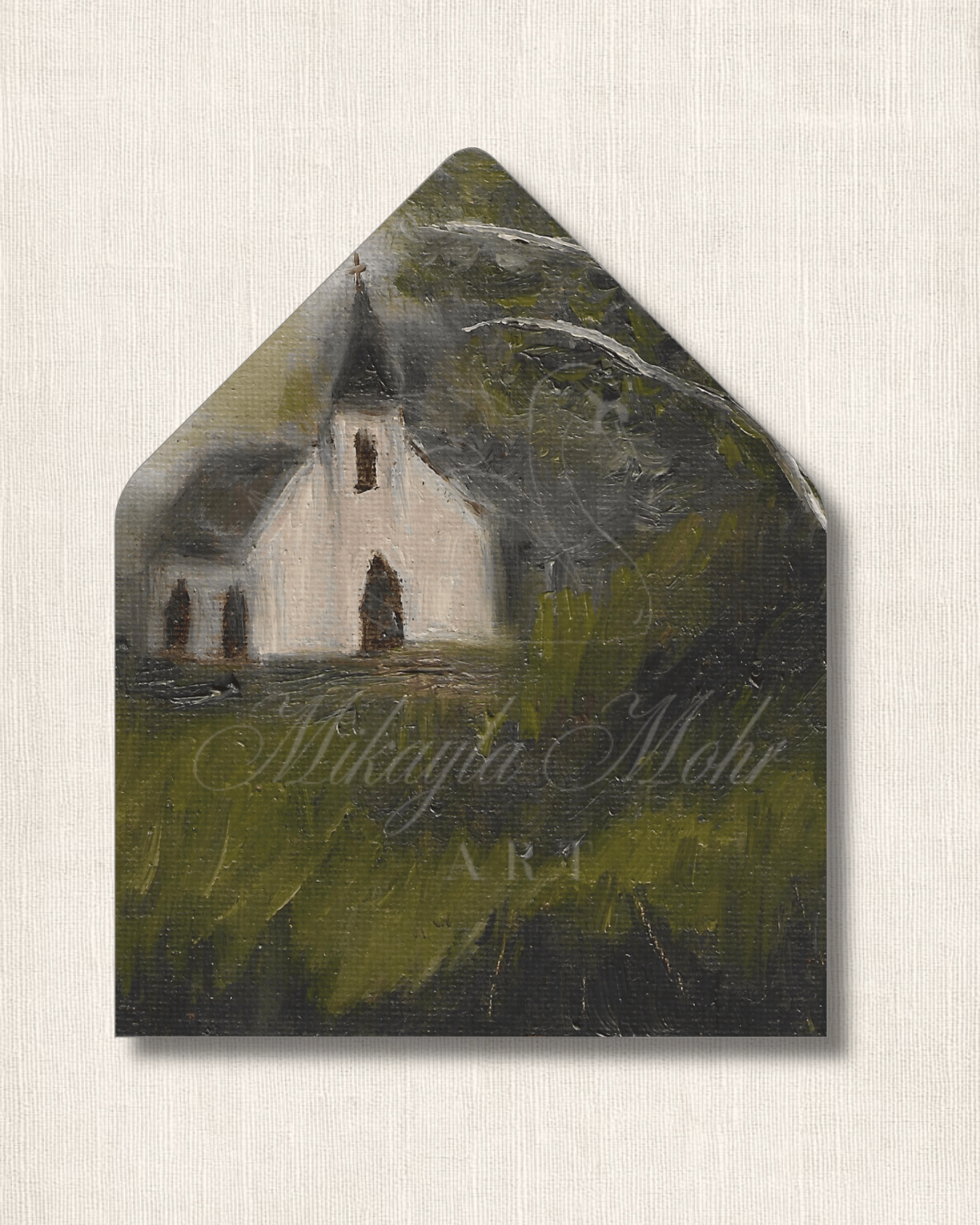 Little White Church | Fine Art Stationery Design License