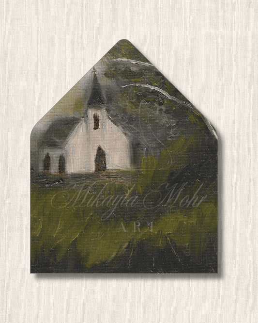 Little White Church | Fine Art Stationery Design License