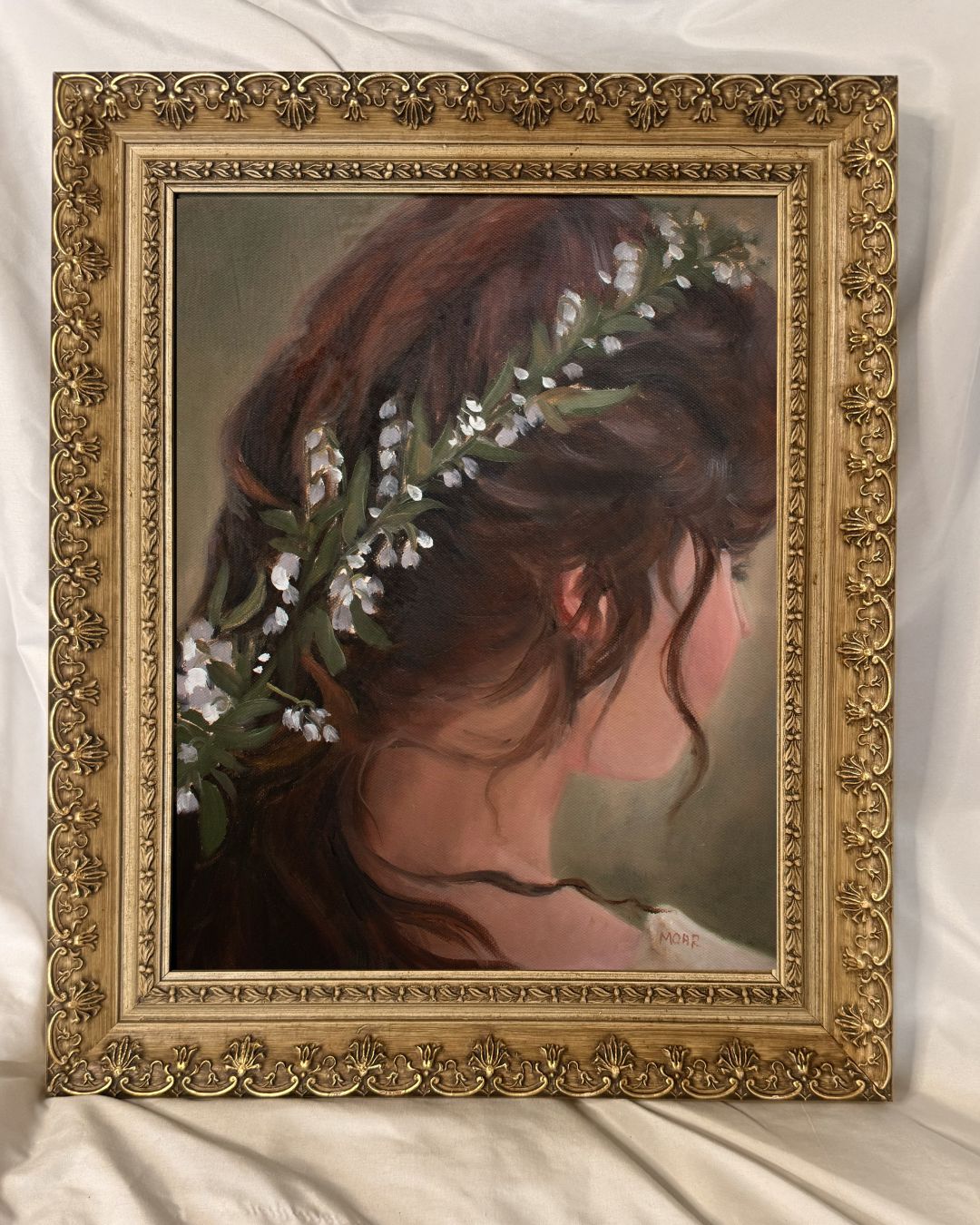 Floral Wreath | 11x14 Ornate Vintage Frame