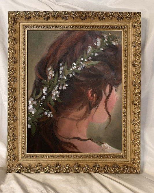Floral Wreath | 11x14 Ornate Vintage Frame