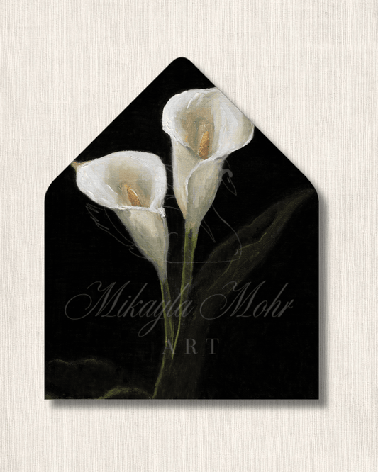 Calla Lilies | Fine Art Stationery Design License