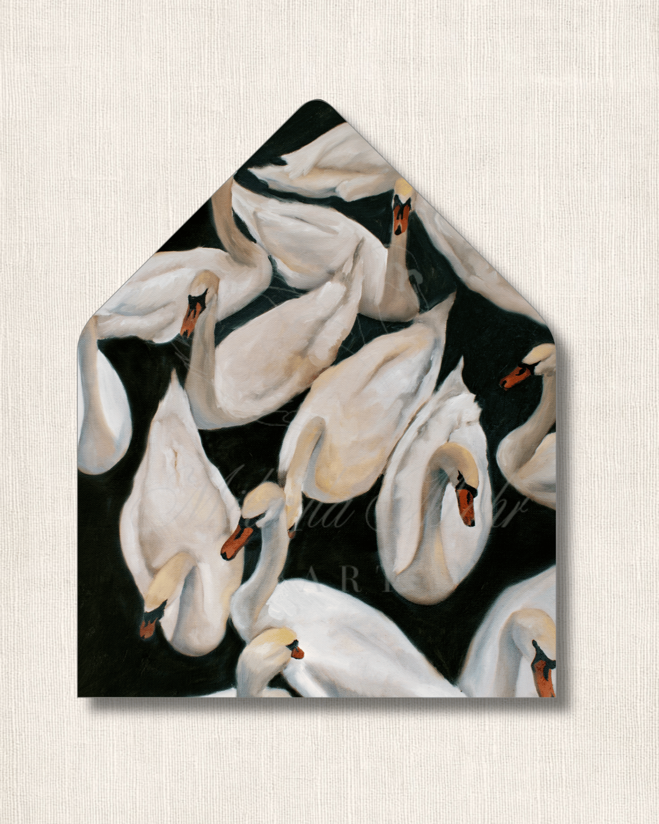 Bevy of Swans | Fine Art Stationery Design License