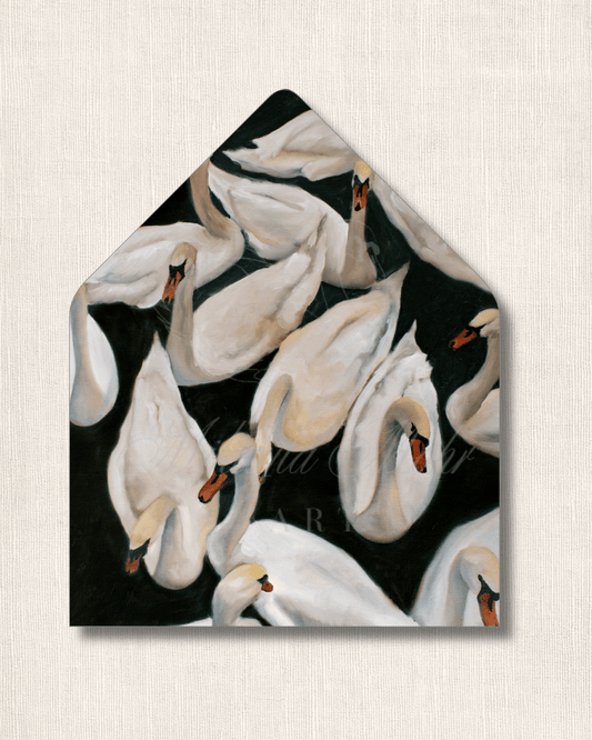 Bevy of Swans | Fine Art Stationery Design License