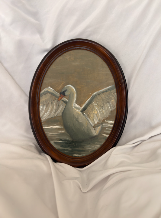 Swan Portrait | Vintage 8x10 Frame