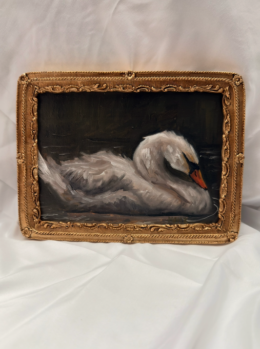Swan No. 2 | 5x7 Vintage Inspired Frame