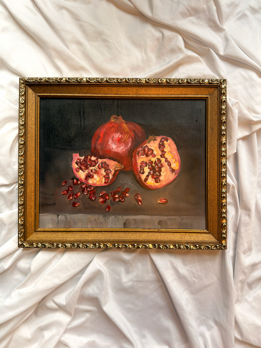 Pomegranate | 11x14 Vintage Gold Frame