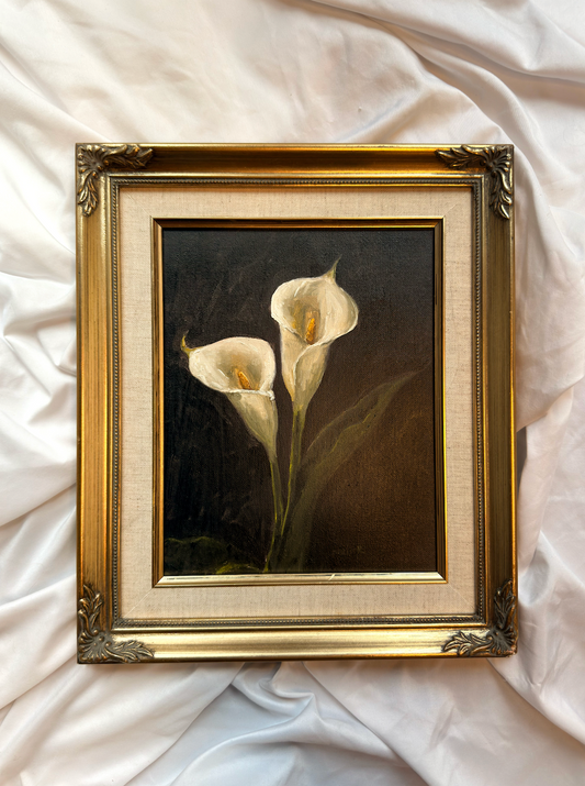 Calla Lilies | 8x10 Vintage Gold Frame