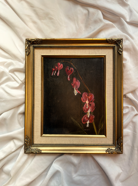 Bleeding Hearts | 8x10 Vintage Gold Frame