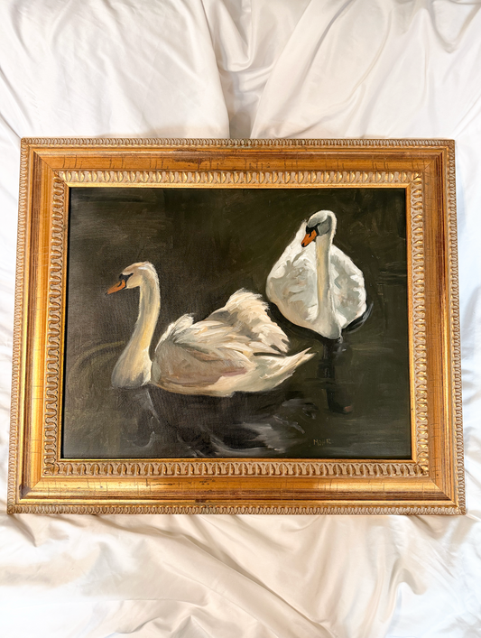 A Quiet Pair | 16x20 Vintage Frame