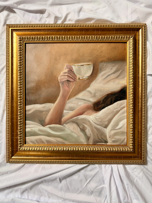 Morning Coffee | 16x16 Vintage Frame