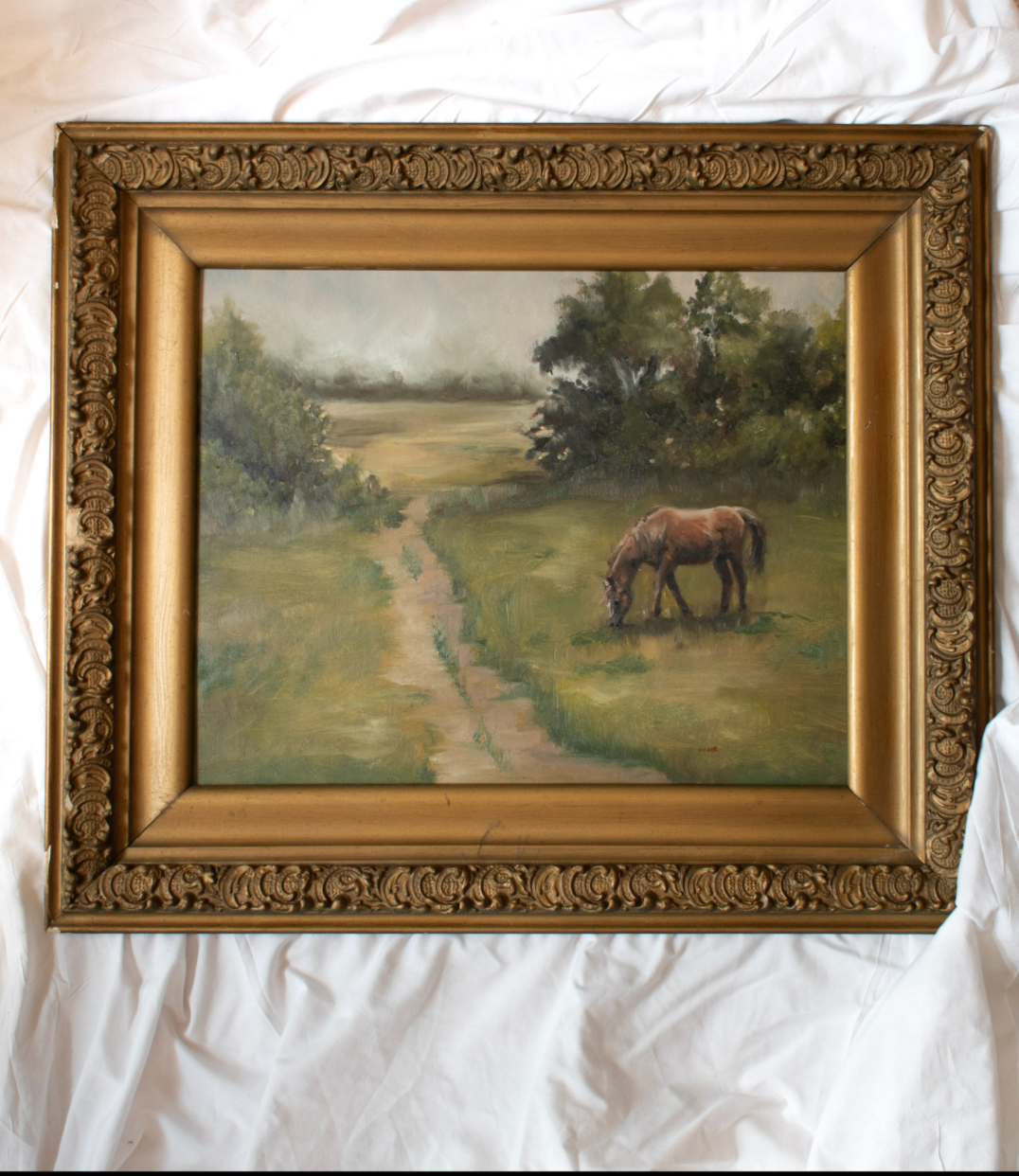 In the Meadow | 16x20 Antique Frame