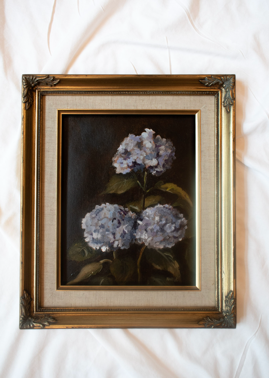 Blue Hydrangeas | 8x10 Vintage Frame