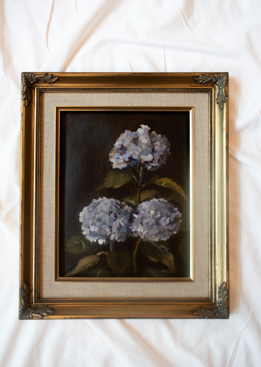 Blue Hydrangeas | 8x10 Vintage Frame