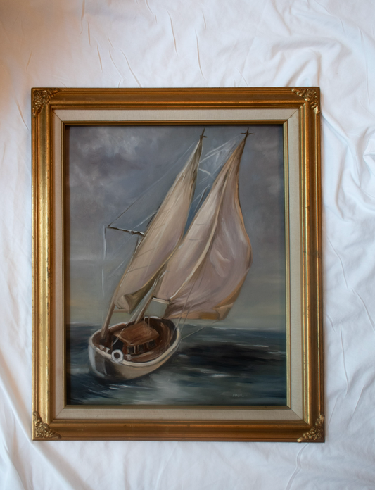 Sailboat | 16x20 Vintage Frame