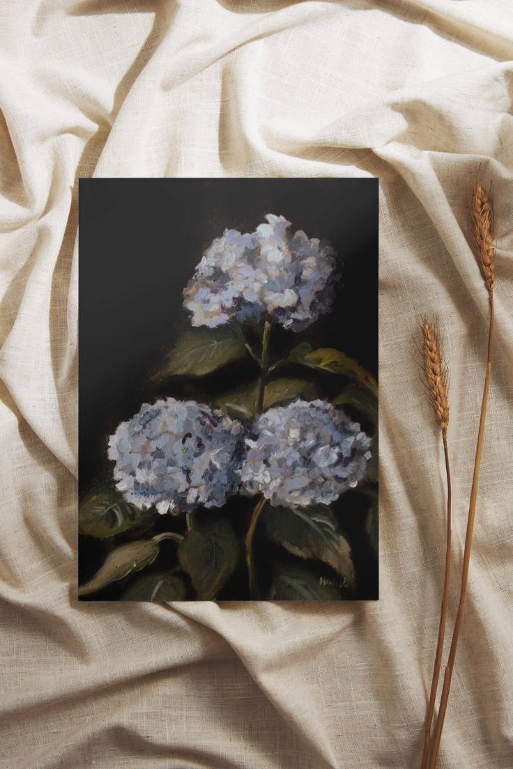 Blue Hydrangea | Limited Edition Giclée Print (8x10)