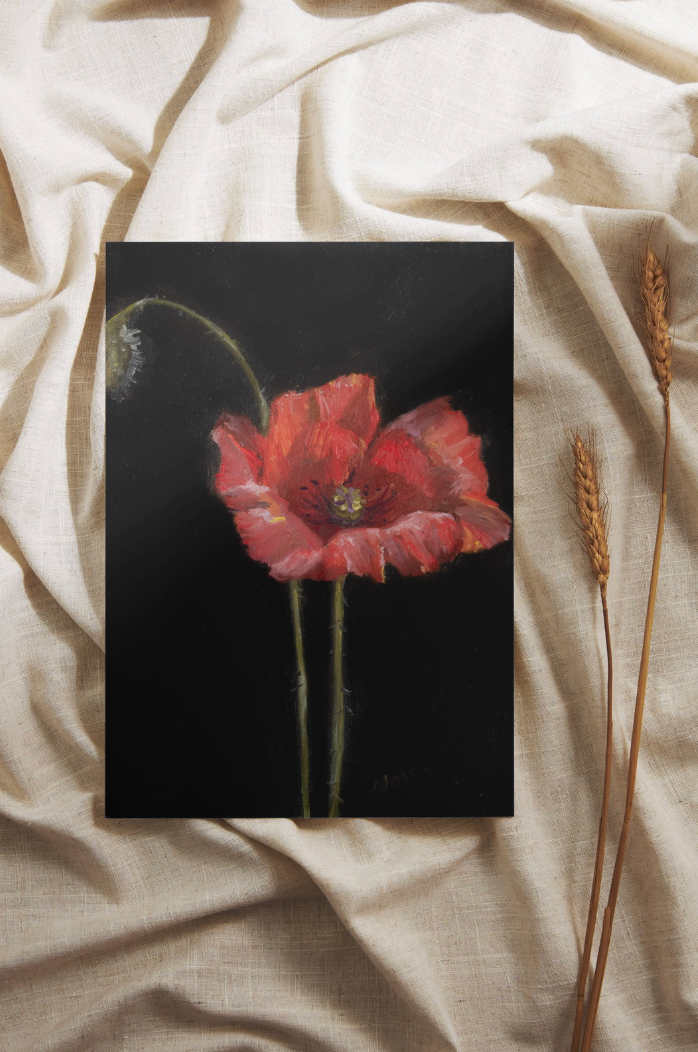 August | The Poppy | Limited Edition Giclée Print (8x10)