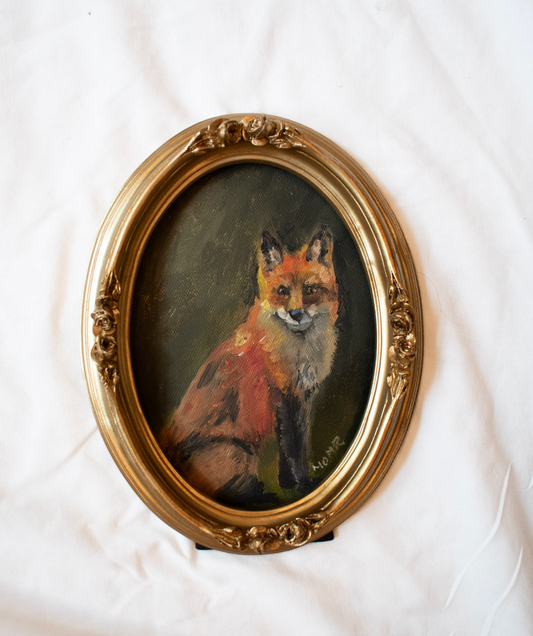 Portrait of a Fox | 5x7 Vintage Inspired Frame