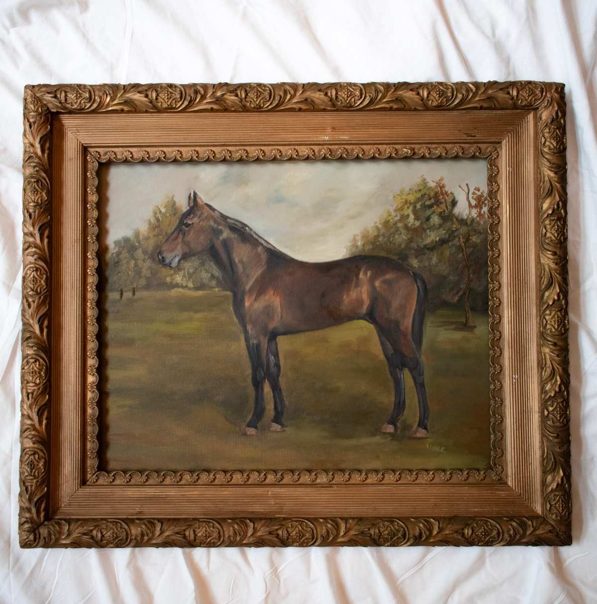 Horse Country | 16x20 Antique Frame