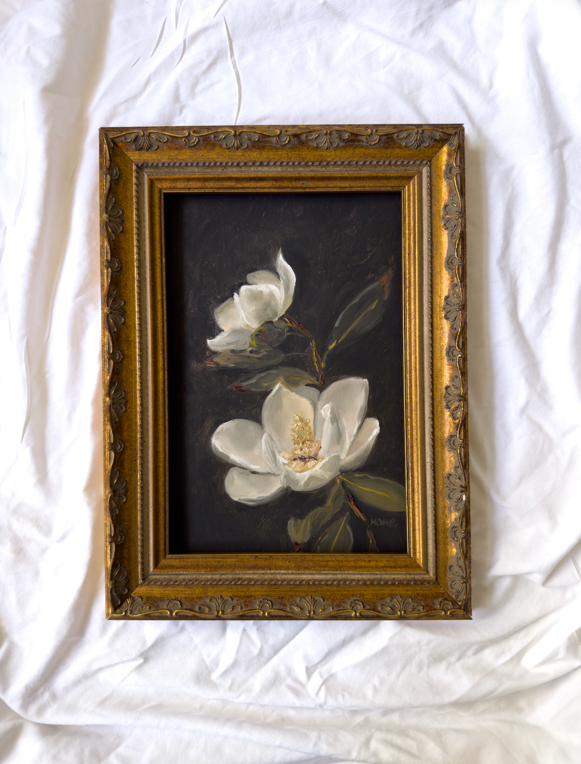 Magnolias | 8x12 Vintage Frame